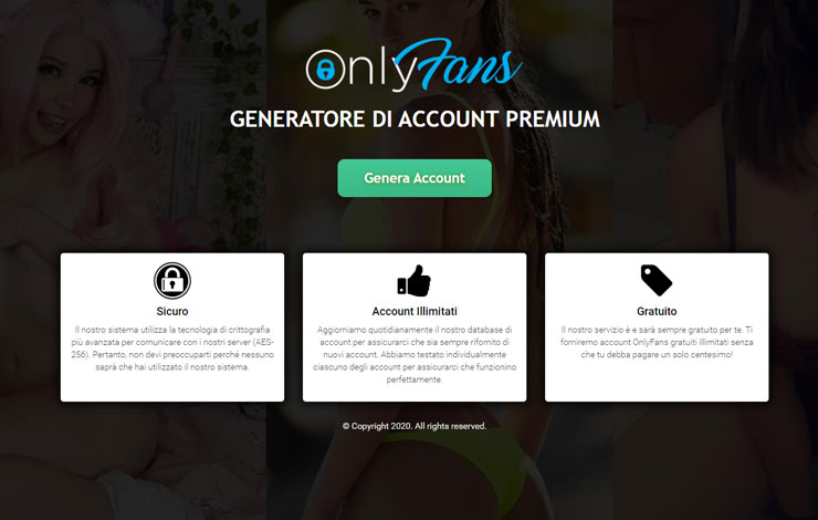 generatore account onlyfans premium
